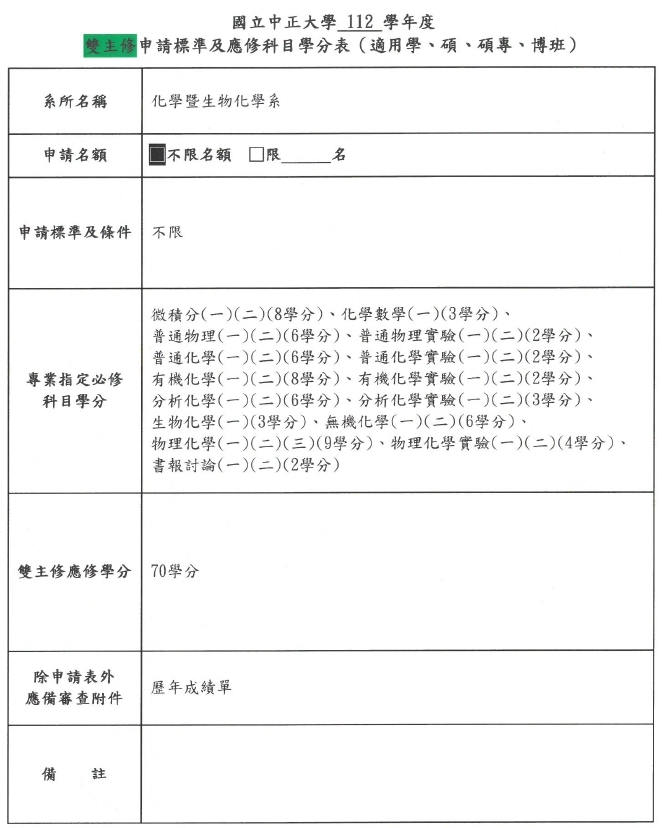 112雙主修